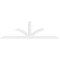 Ekena Millwork Richland Architectural Grade PVC Gable Bracket, 96"W x 28"H x 2"D x 4"F, 7/12 Pitch GBP096X28X0204RIC00 - alternate 5